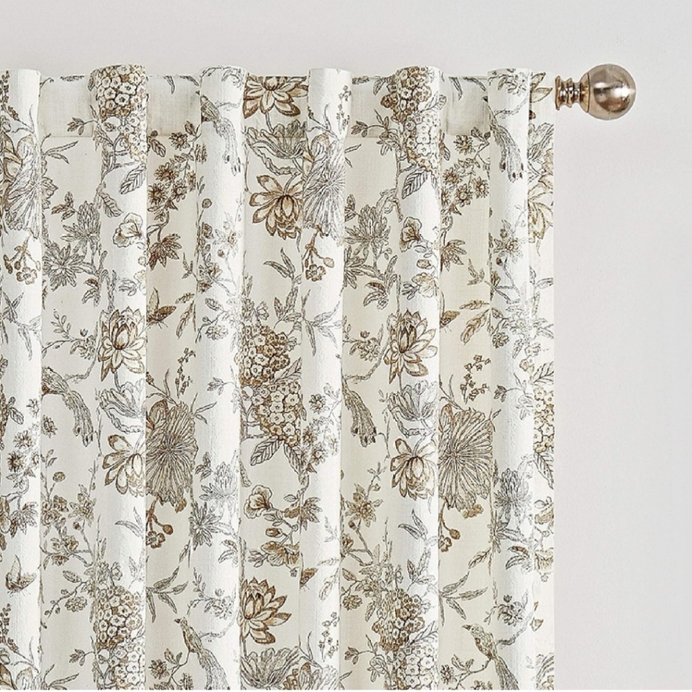 Waverly 84-in Fumo Block Room Darkening Standard Lined Rod Pocket Single Curtain - Picture 2 of 4